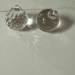 Clear Glass Decorative Orbs